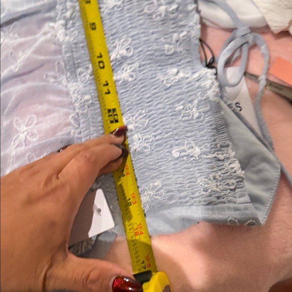 Princess Polly White Embroidered Crop Top - Picture 6 of 6